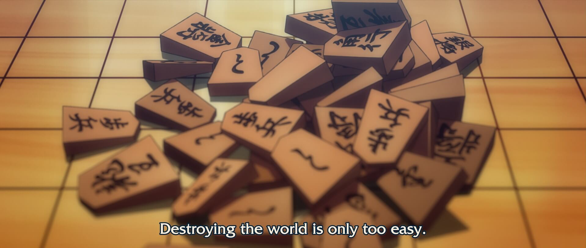 Fuyutski laments to Shinji that destroying the world is all too easy...